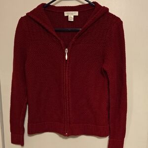 Christopher & Banks Red Women's Cardigan Jacket With Sailor Back